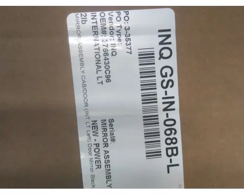 INTERNATIONAL LT MIRROR ASSEMBLY CABDOOR