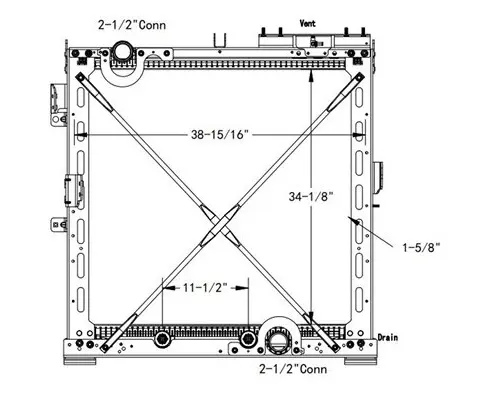 INTERNATIONAL LT RADIATOR ASSEMBLY