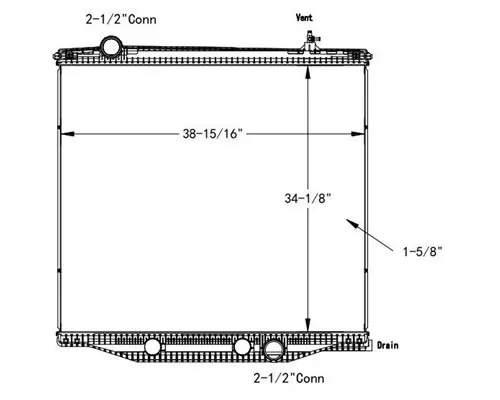 INTERNATIONAL LT RADIATOR ASSEMBLY