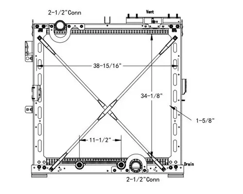 INTERNATIONAL LT RADIATOR ASSEMBLY