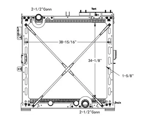 INTERNATIONAL LT RADIATOR ASSEMBLY