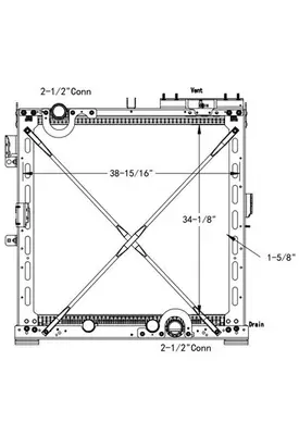 INTERNATIONAL LT RADIATOR ASSEMBLY