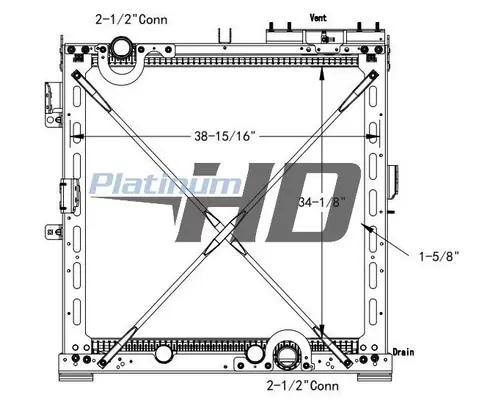 INTERNATIONAL LT RADIATOR ASSEMBLY