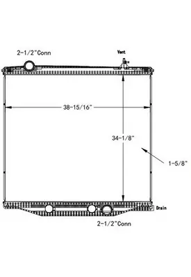 INTERNATIONAL LT RADIATOR ASSEMBLY