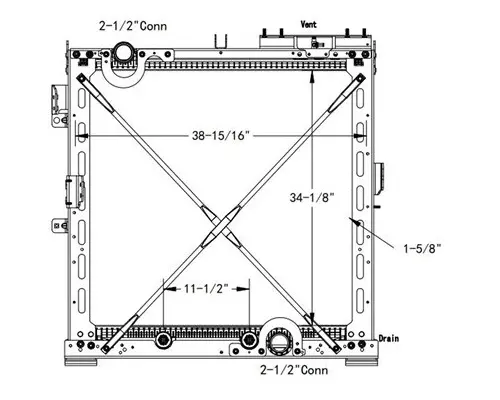 INTERNATIONAL LT RADIATOR ASSEMBLY
