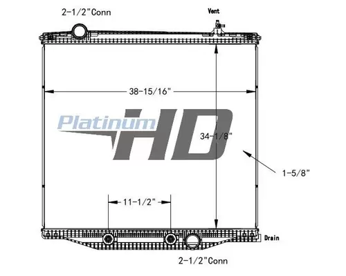 INTERNATIONAL LT RADIATOR ASSEMBLY