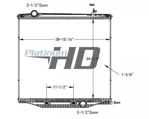 INTERNATIONAL LT RADIATOR ASSEMBLY