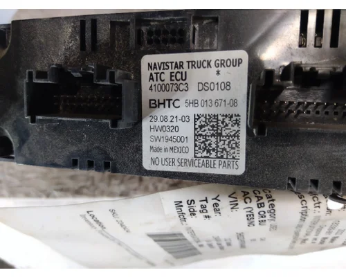 INTERNATIONAL LT TEMPERATURE CONTROL