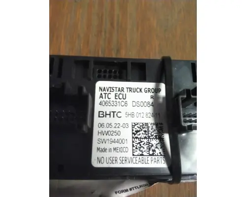 INTERNATIONAL LT TEMPERATURE CONTROL