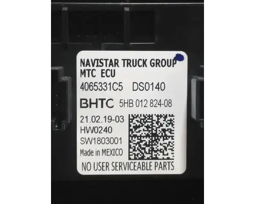 INTERNATIONAL LT TEMPERATURE CONTROL