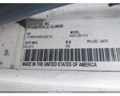 INTERNATIONAL MA025 Engine Assembly