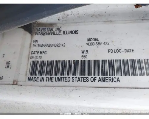 INTERNATIONAL MA025 Transmission Assembly