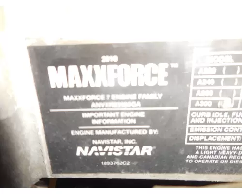 INTERNATIONAL MAXX FORCE 7 Engine Assembly