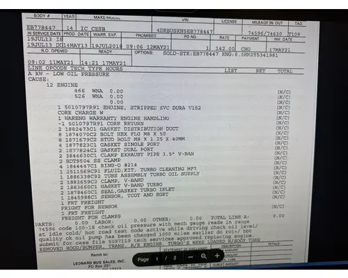 INTERNATIONAL MAXXFORCE 7 Engine Assembly