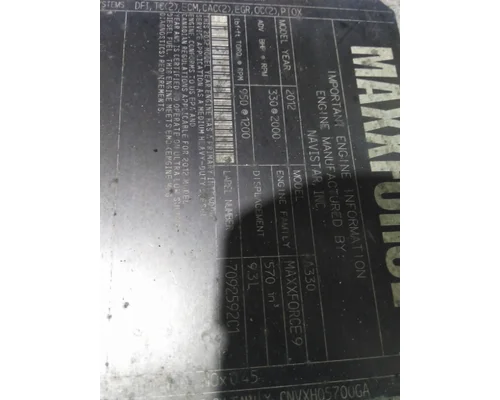 INTERNATIONAL MAXXFORCE 9 EPA 13 ENGINE ASSEMBLY