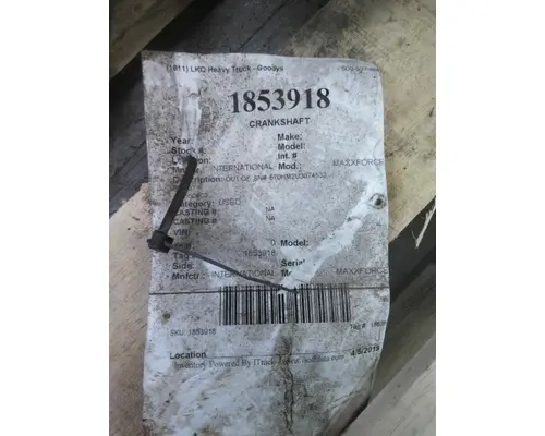 INTERNATIONAL MAXXFORCE 9 CRANKSHAFT