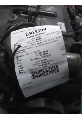 INTERNATIONAL MAXXFORCE DT EPA 07 ENGINE ASSEMBLY