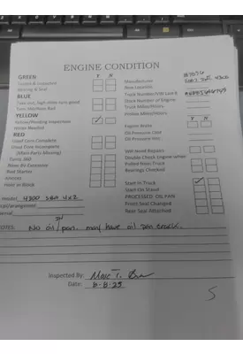 INTERNATIONAL MAXXFORCE DT EPA 07 ENGINE ASSEMBLY