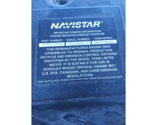 INTERNATIONAL MAXXFORCE DT EPA 07 ENGINE ASSEMBLY