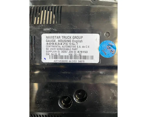 INTERNATIONAL MV607 Instrument Cluster
