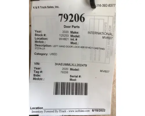 INTERNATIONAL MV607 Miscellaneous Parts