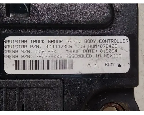 INTERNATIONAL MV CAB CONTROL UNIT MODULE