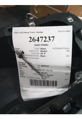 INTERNATIONAL MV DASH PANEL