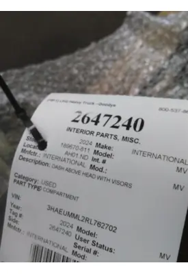 INTERNATIONAL MV INTERIOR PARTS, MISC.