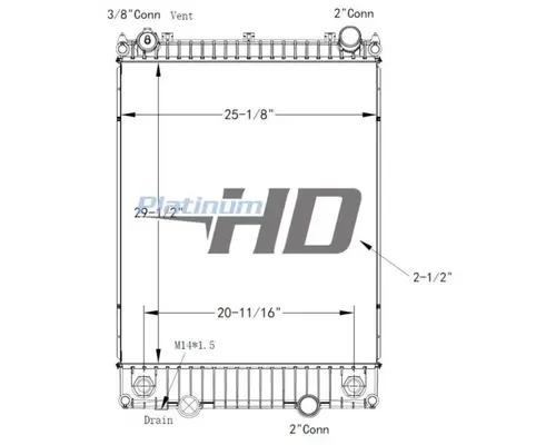 INTERNATIONAL MV RADIATOR ASSEMBLY