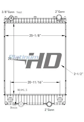 INTERNATIONAL MV RADIATOR ASSEMBLY