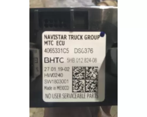 INTERNATIONAL MV TEMPERATURE CONTROL