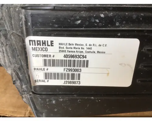 INTERNATIONAL MV Temperature Control
