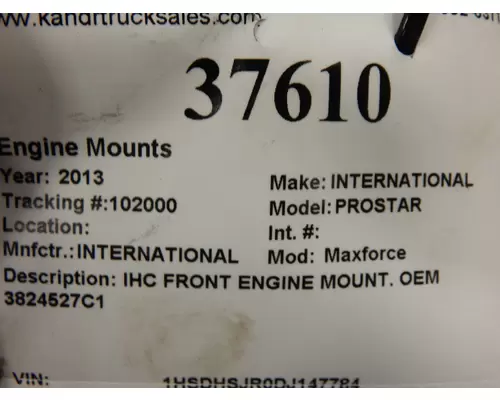 INTERNATIONAL Maxforce Engine Mounts