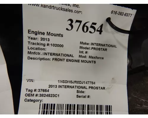 INTERNATIONAL Maxforce Engine Mounts