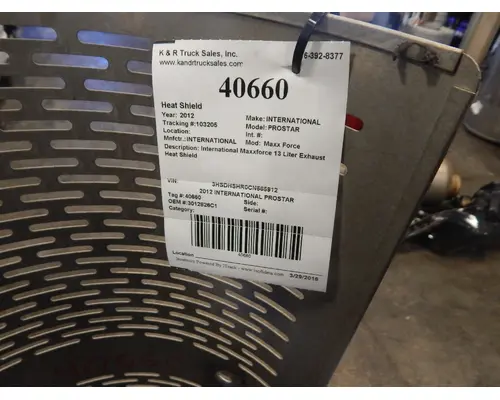 INTERNATIONAL Maxx Force 804 Heat Shields