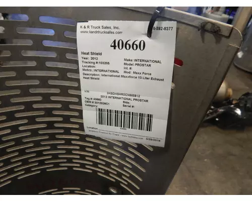 INTERNATIONAL Maxx Force Heat Shield