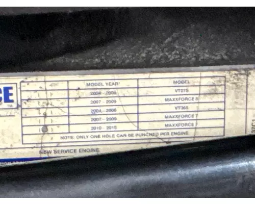 INTERNATIONAL MaxxForce 7 Engine Assembly