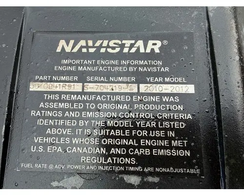 INTERNATIONAL MaxxForce DT Engine Assembly