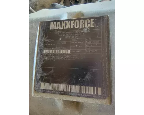 INTERNATIONAL MaxxForce DT Engine Parts, Misc.