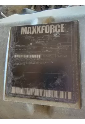 INTERNATIONAL MaxxForce DT Engine Parts, Misc.