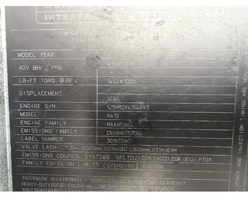INTERNATIONAL Maxxforce 13 Engine Assembly