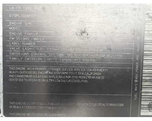 INTERNATIONAL Maxxforce 13 Engine Assembly