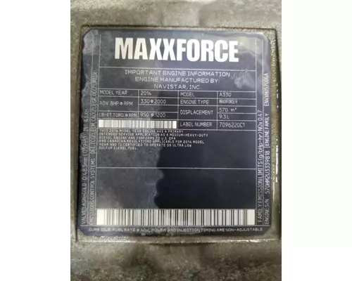 INTERNATIONAL Maxxforce 9 Engine