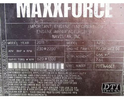 INTERNATIONAL Maxxforce DT Valve Cover
