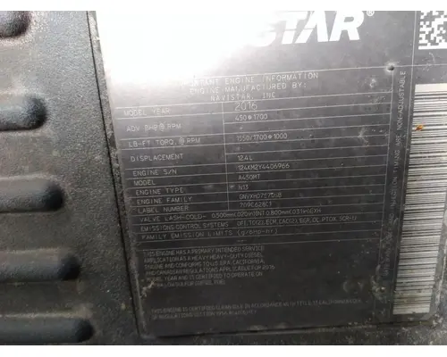 INTERNATIONAL N13 2015< (ECM# 7095698C1) ENGINE ASSEMBLY