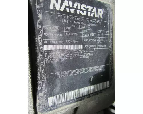 INTERNATIONAL N9 EPA 13 ENGINE ASSEMBLY