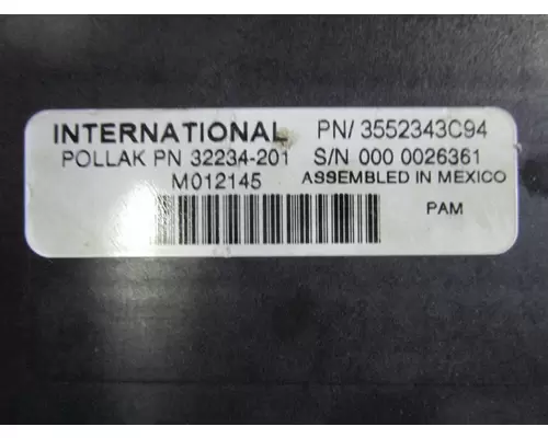 INTERNATIONAL PB105 Electronic Chassis Control Modules