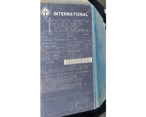 INTERNATIONAL PB105 Engine Assembly