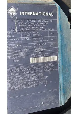 INTERNATIONAL PB105 Engine Assembly