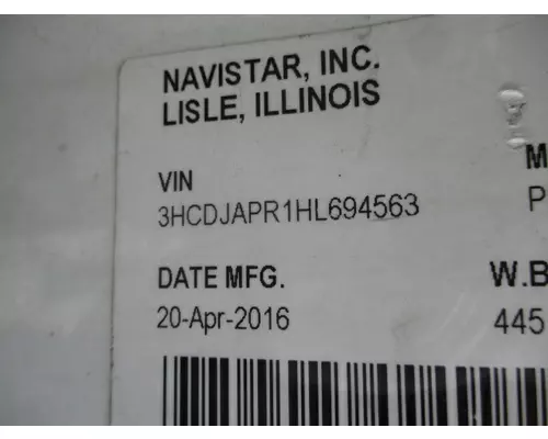 INTERNATIONAL PROSTAR 113 WHOLE TRUCK FOR RESALE